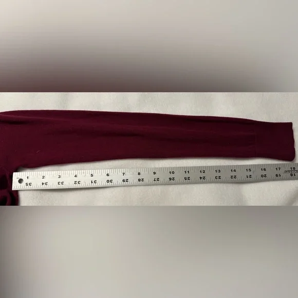 J. Crew Maroon Cardigan Sweater Classic Knit Size XXS - Picture 6 of 8